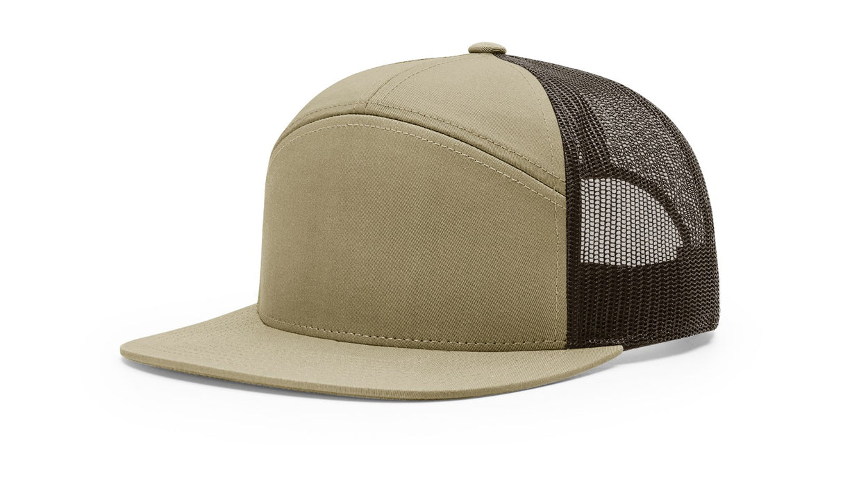 richardson trucker cap hat 7 panel hats pale khaki brown