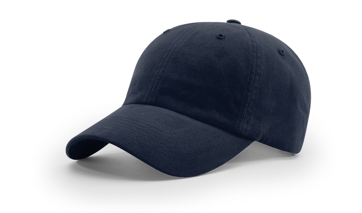 richardson dad hat garment washed twill cap navy