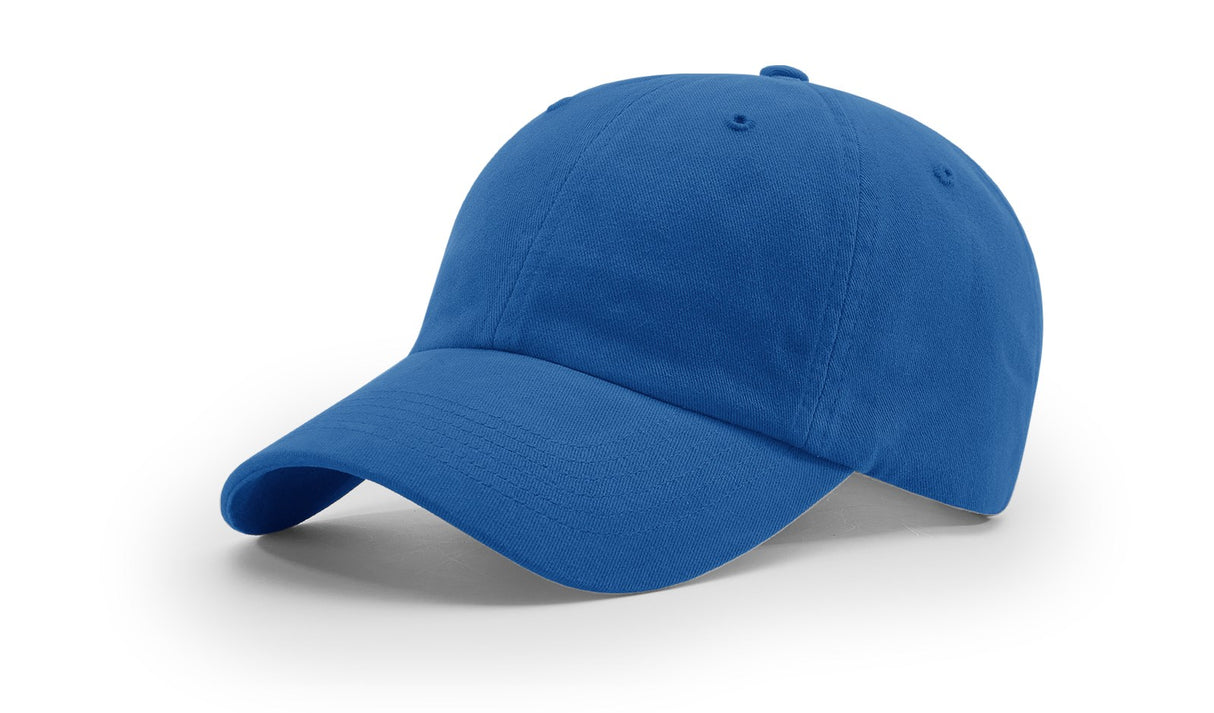 richardson dad hat garment washed twill cap royal