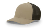 richardson trucker cap hat r-flex hat khaki coffee