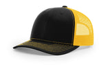 richardson snapback hats trucker cap black gold