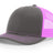 richardson snapback hats trucker cap charcoal neon pink