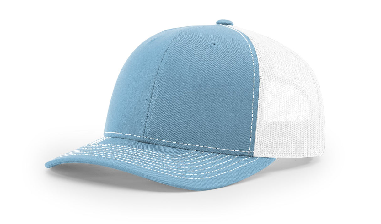 richardson snapback hats trucker cap columbia blue white