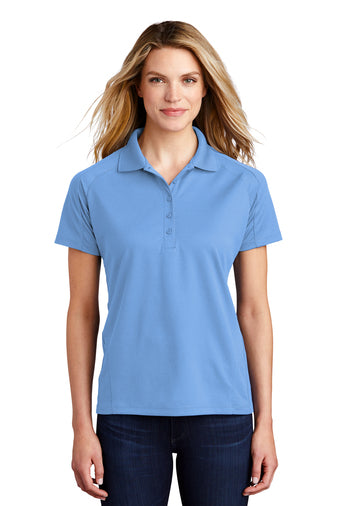 ladies dri mesh pro polo carolina blue