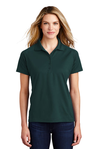 ladies dri mesh pro polo dark green