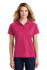 ladies dri mesh pro polo pink raspberry