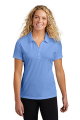 ladies posicharge competitor polo carolina blue