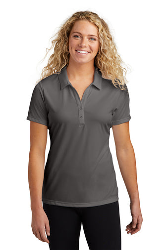 ladies posicharge competitor polo iron grey