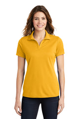 ladies posicharge racermesh polo gold