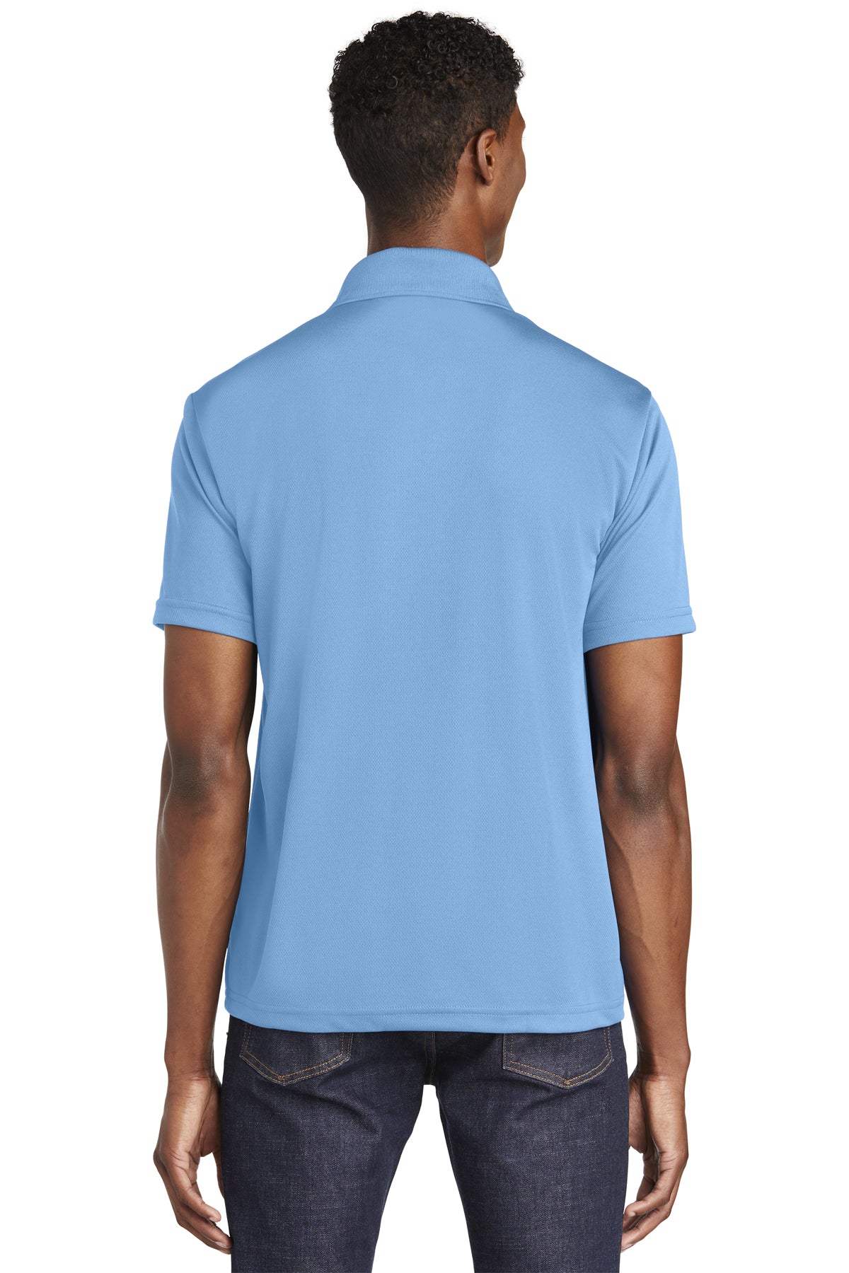 posicharge racermesh polo carolina blue