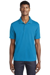 posicharge racermesh polo pond blue