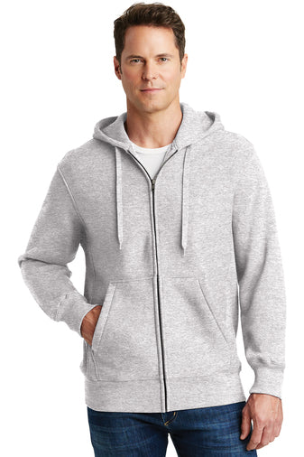 super heavyweight full zip hooded sweatshirt athletic heather