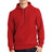 super heavyweight pullover hooded sweatshirt red