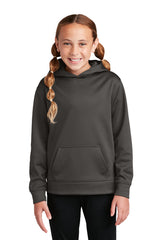 youth sport wick fleece hooded pullover graphite