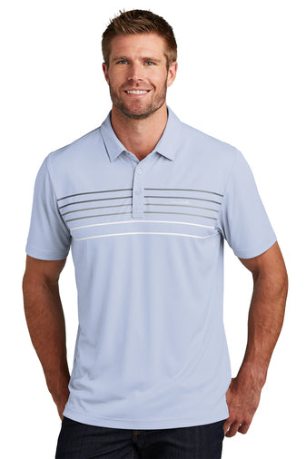 coto performance chest stripe polo kentucky blue heather