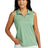 ladies coto performance sleeveless polo beryl green heather