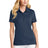 ladies oceanside solid polo blue nights