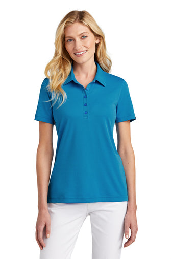 ladies oceanside solid polo classic blue