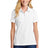 ladies oceanside solid polo white