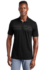 monterey chest stripe polo black