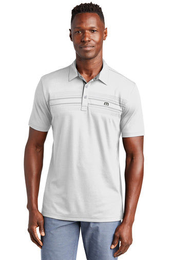 monterey chest stripe polo white