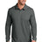 oceanside heather long sleeve polo black heather