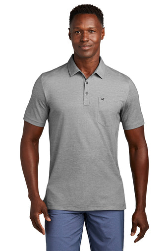 oceanside heather pocket polo quiet shade grey heather