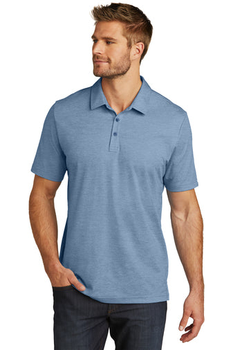 oceanside heather polo classic blue heather