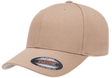 V-Flexfit 6 panel cotton twill cap khaki