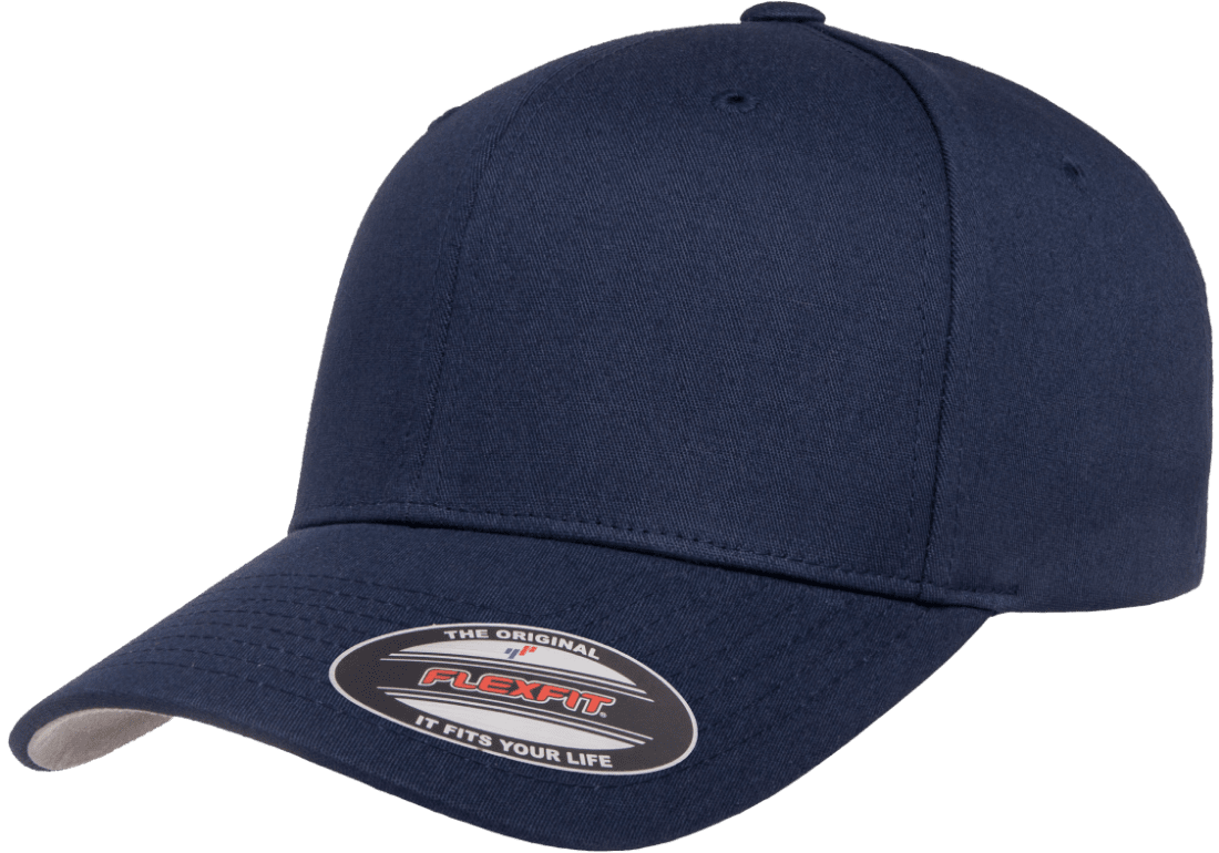 V-Flexfit 6 panel cotton twill cap navy