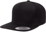 yp classics 5 panel hat snapback hat black