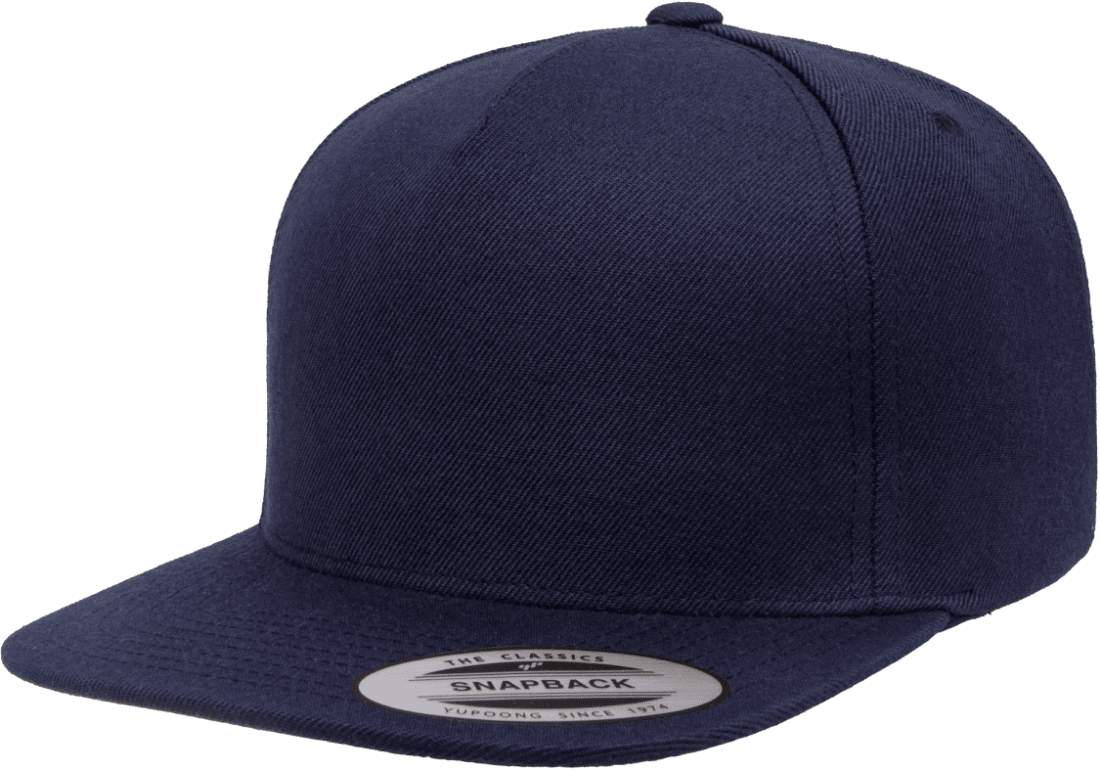 yp classics 5 panel hat snapback hat navy