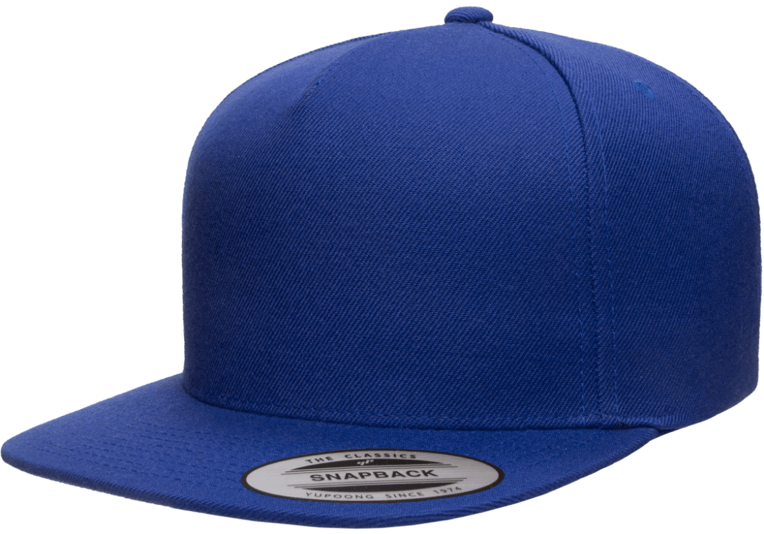 yp classics 5 panel hat snapback hat royal