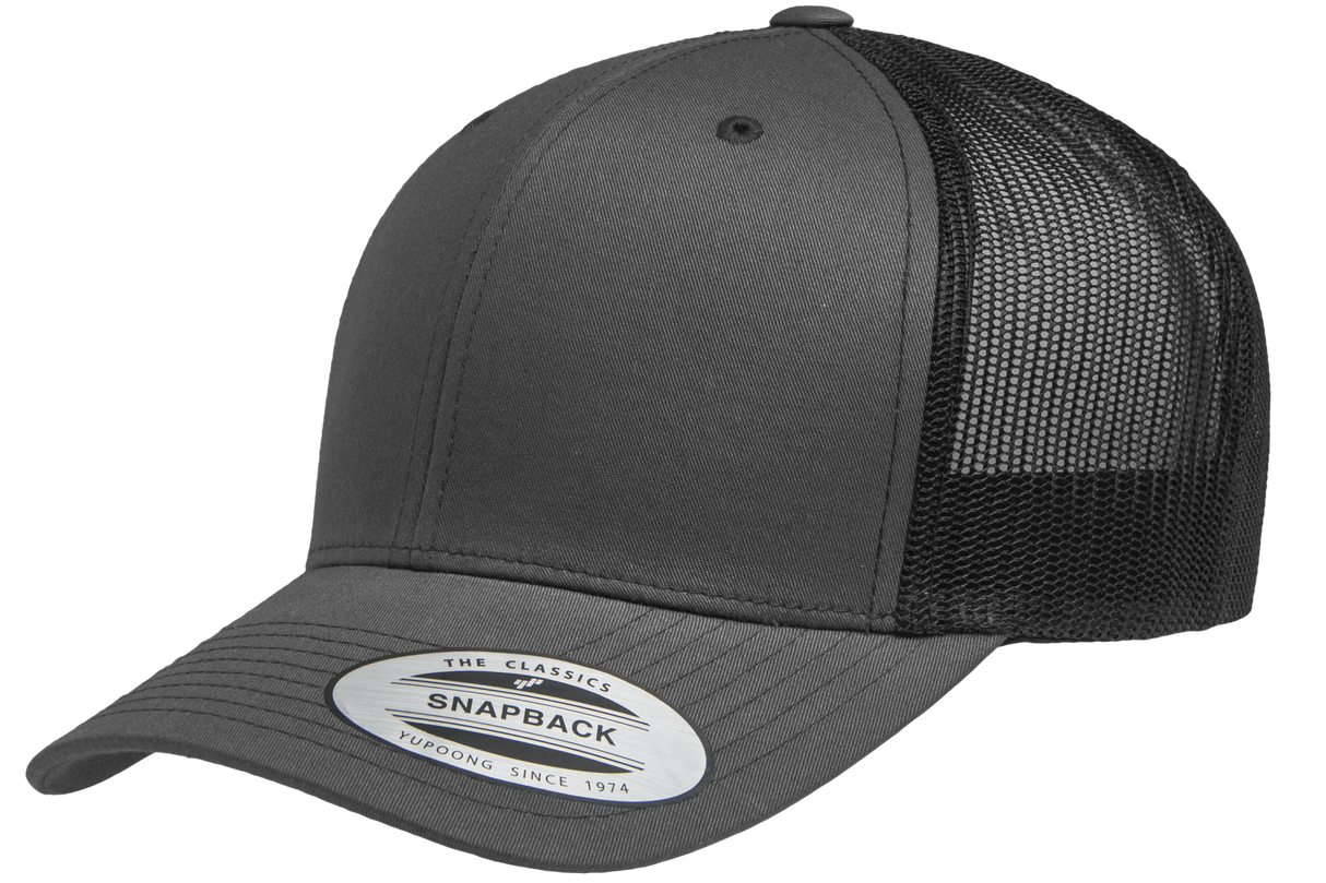 yp classics retro trucker cap charcoal