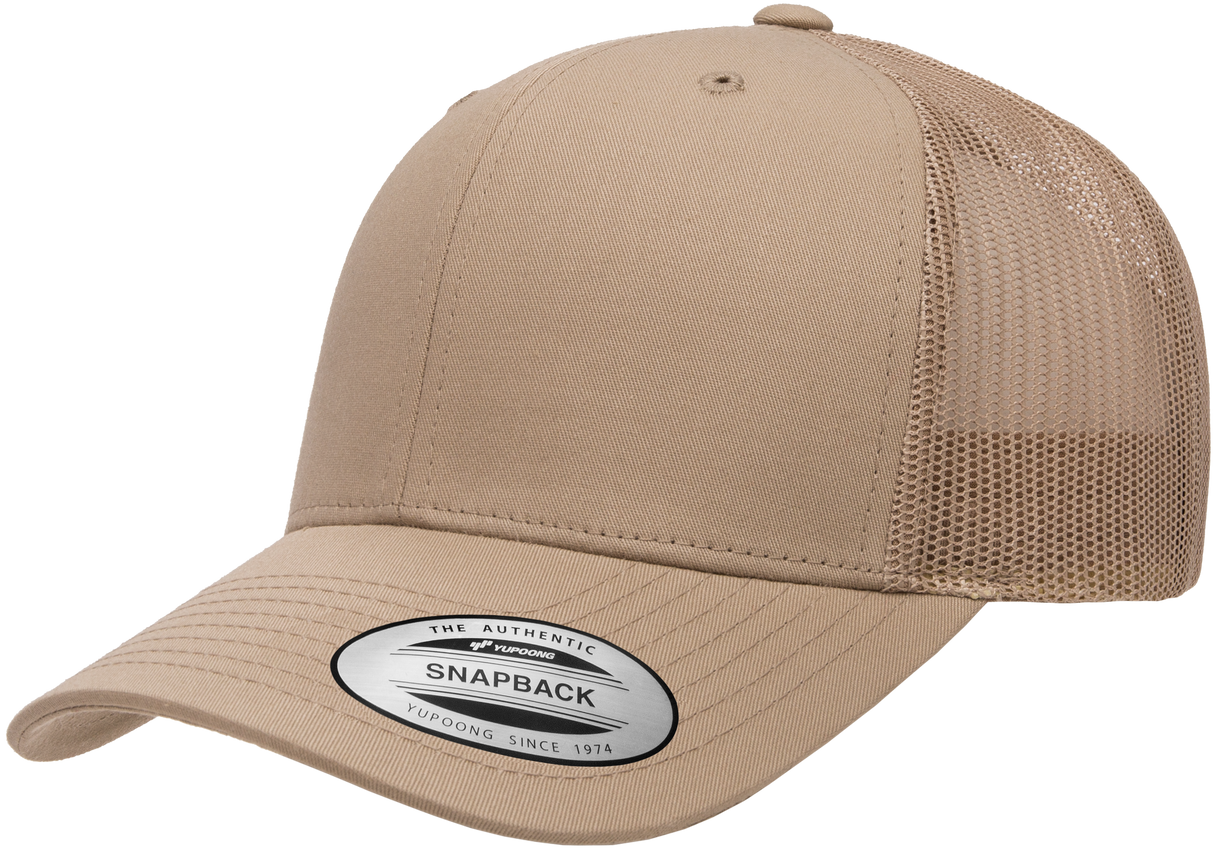 yp classics retro trucker cap khaki